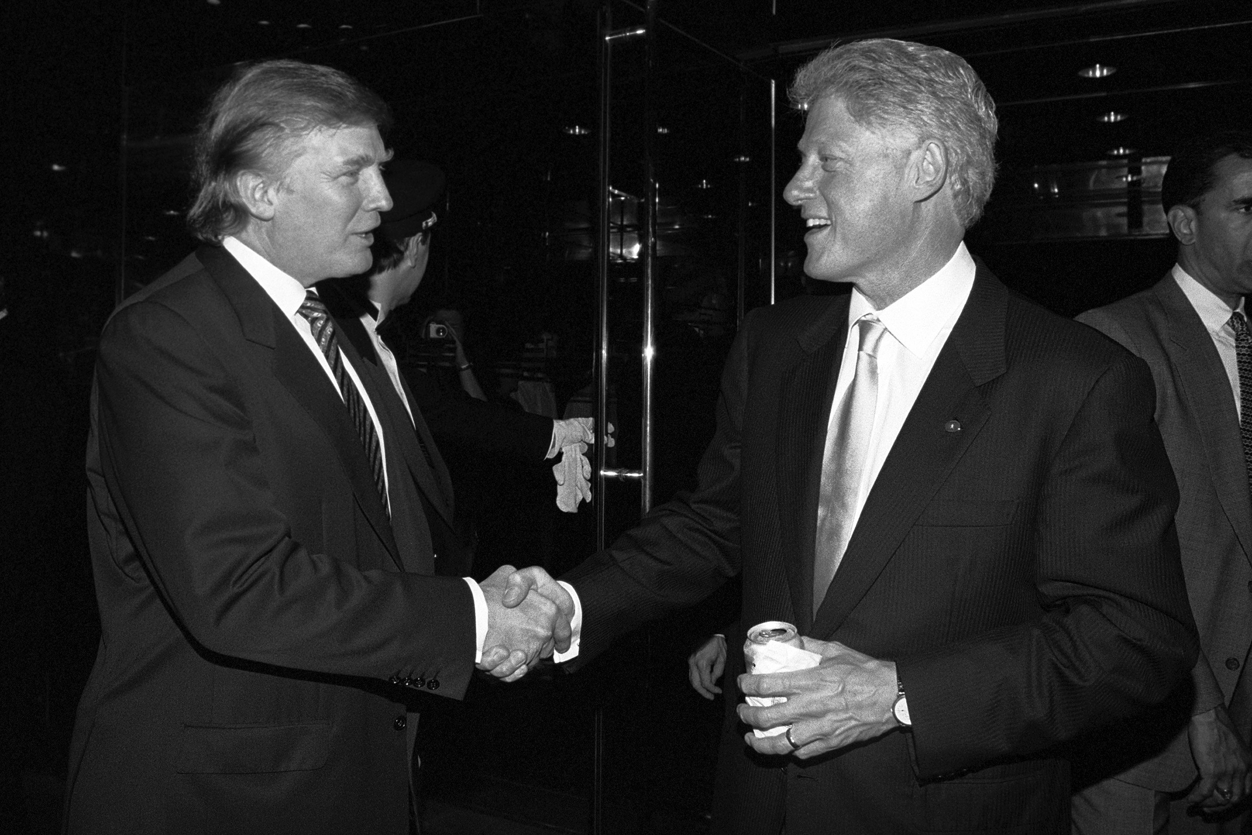 VIDEO | Here Is Trump Linking Bill Clinton To Epstein Years Ago (0:10)