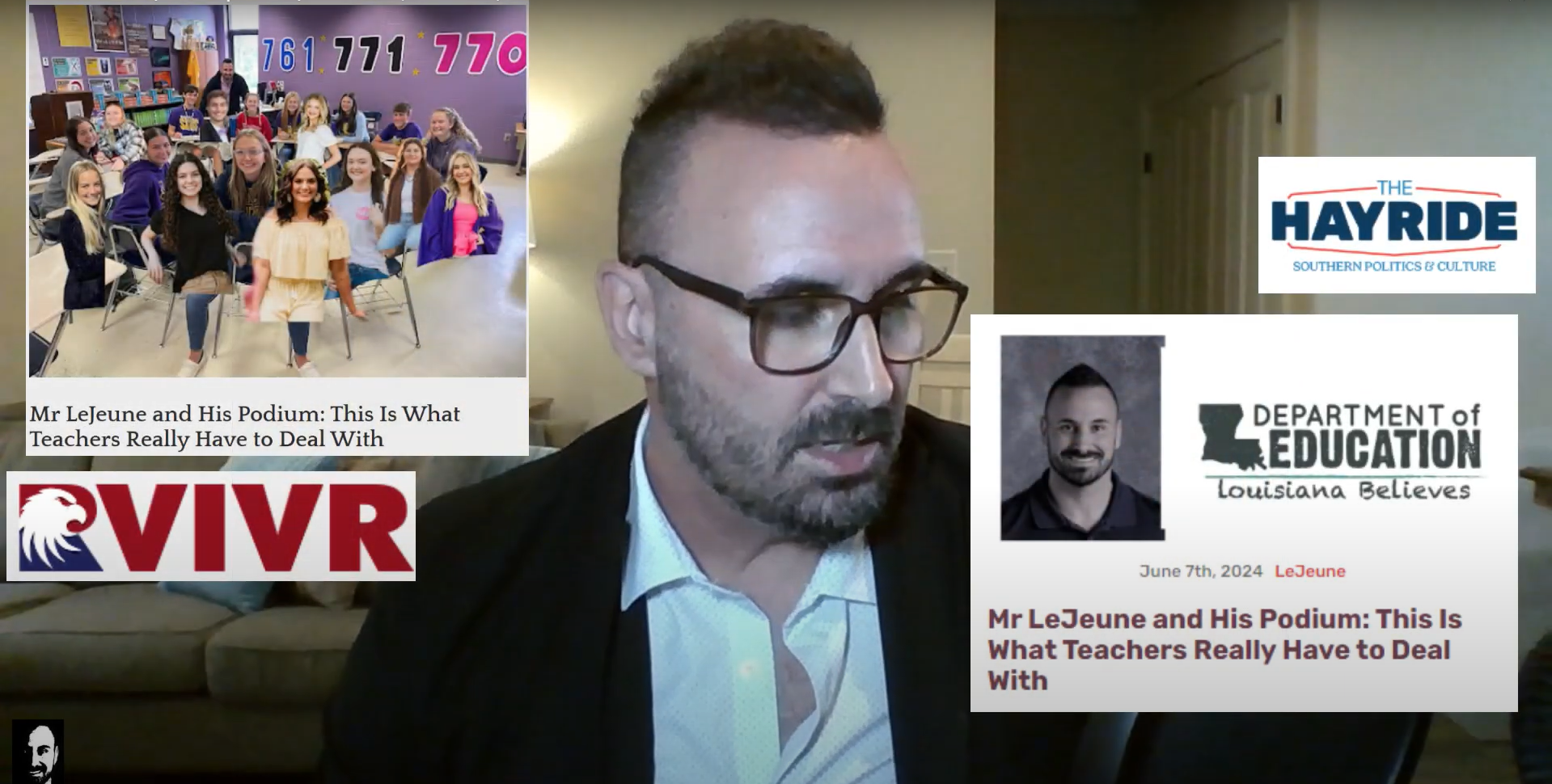 Mr LeJeune and His Podium: A Thank You Video